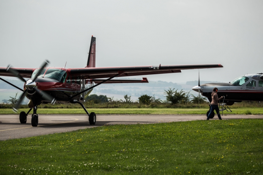 Stau auf dem Taxiway ...